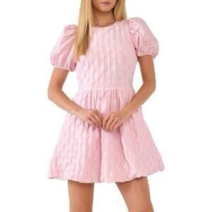 English Factory HerringStones Pink Babydoll Dress